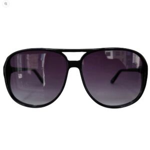 AC BRAZIL-LB Aviator Style Black Coloured Large Sunglasses